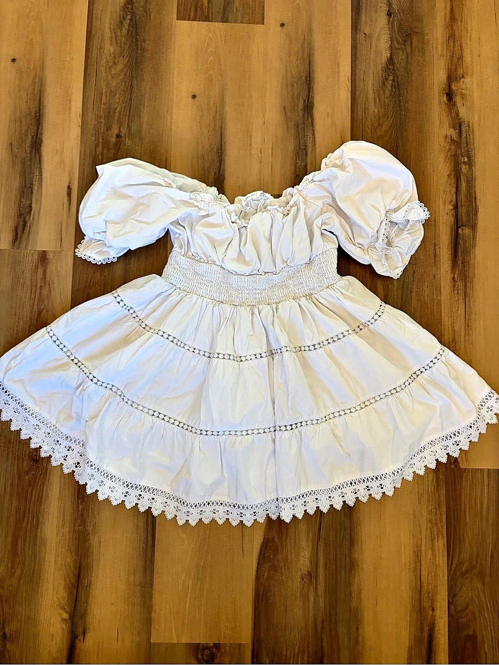 Altar'd State White Mini Dress Size XL Like New